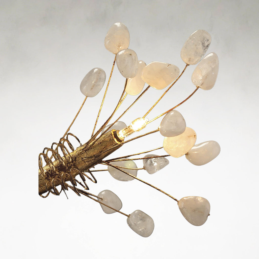Gold Iron chandelier - Ansel Ray for dining room view 3