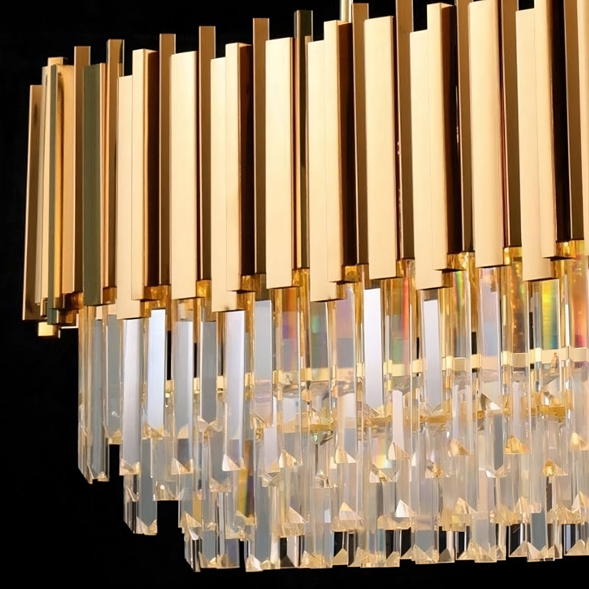 Clear Crystal chandelier - Nova Lane for dining room view 6