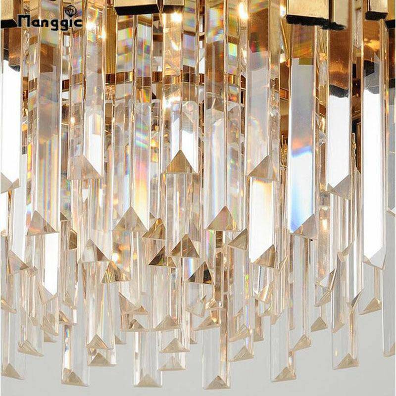 Clear Crystal Tiered chandelier - Iris House for dining room view 7