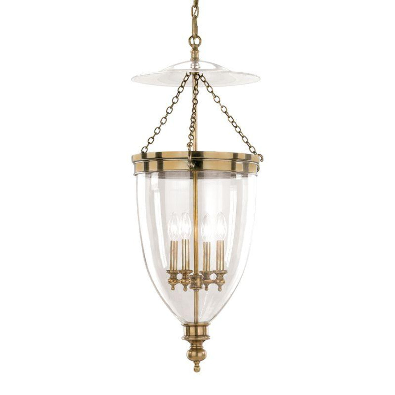 Aerial Pendant, 5-Light, Short Height, Vintage Platinum, Frosted Glass, 47.5"W (137865-SKT-SHRT-82-FD0626 4RY9HC)