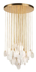 White Alabaster Linear chandelier - Hera Court for dining room view 1