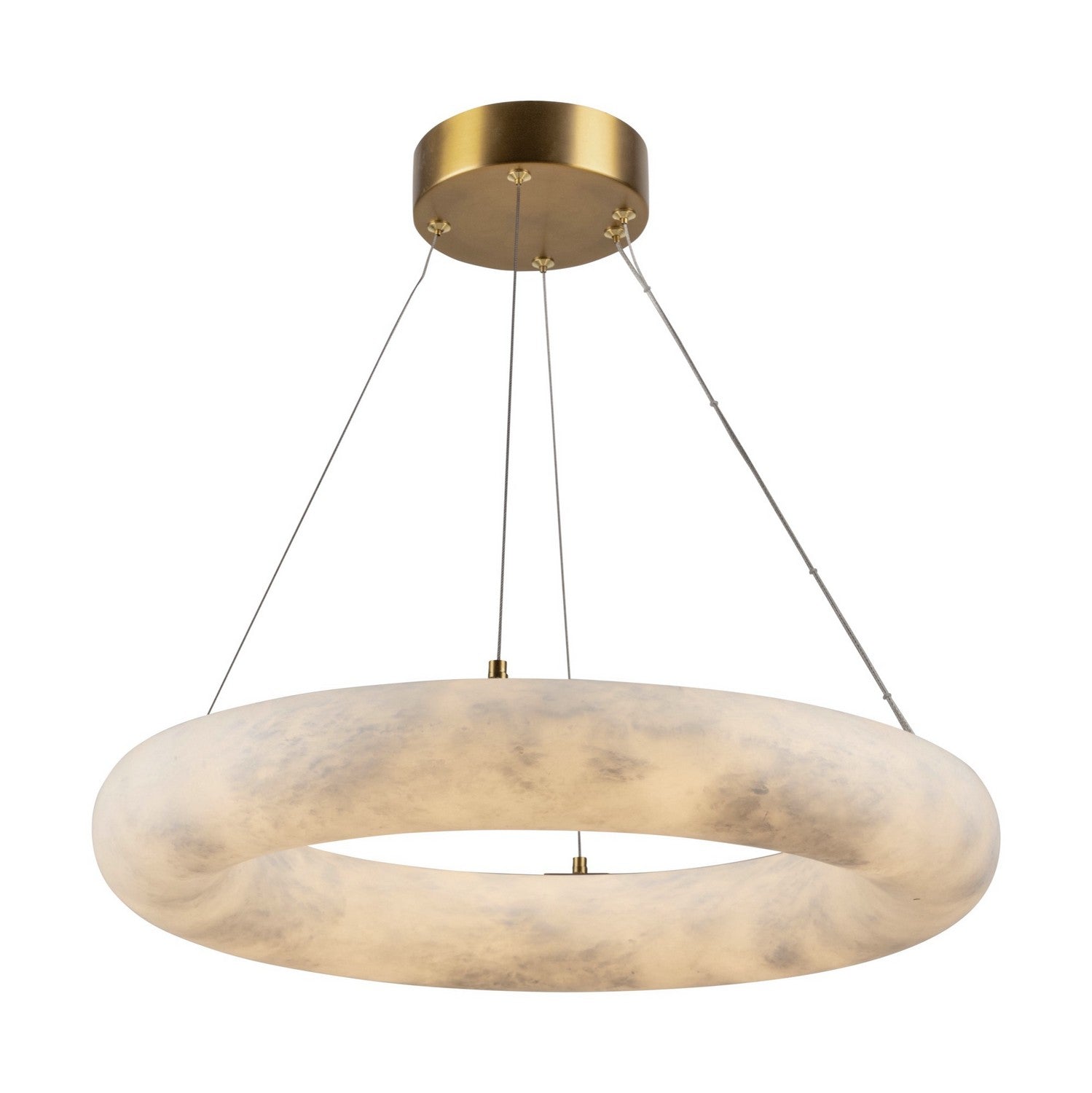 White Alabaster chandelier - Zelia Court for dining room view 1
