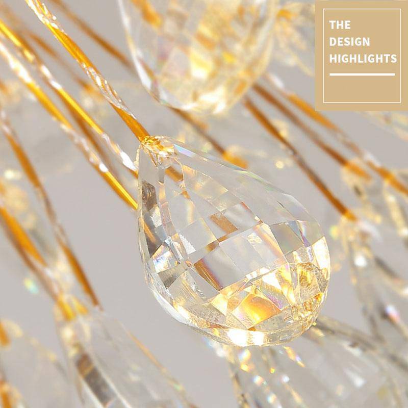 Clear Crystal Sputnik chandelier - Maia House for dining room view 5