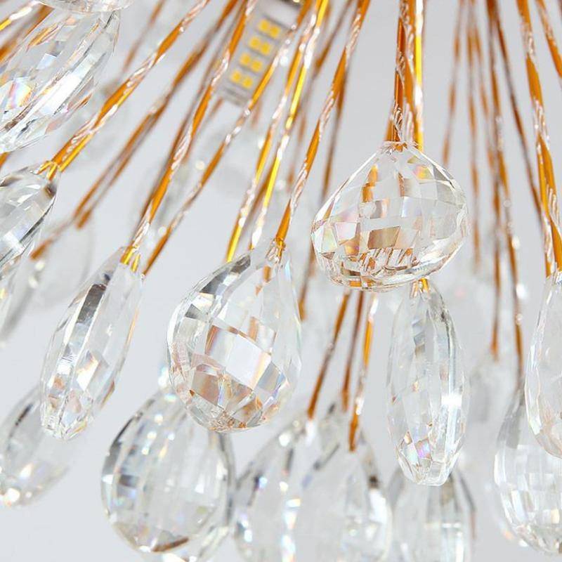 Clear Crystal Sputnik chandelier - Maia House for dining room view 6