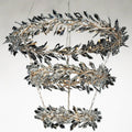 Crystal Linear chandelier - Wren Stone for dining room view 1