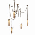 White Alabaster Linear chandelier - Piper Court for dining room view 1