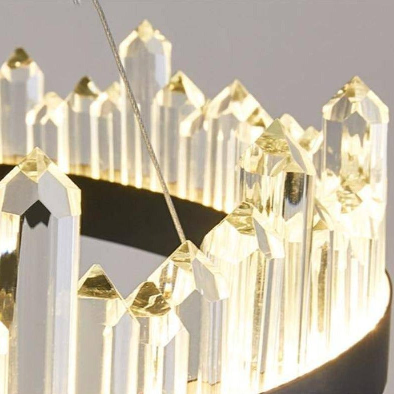 Clear Crystal chandelier - Gemma House for dining room view 7