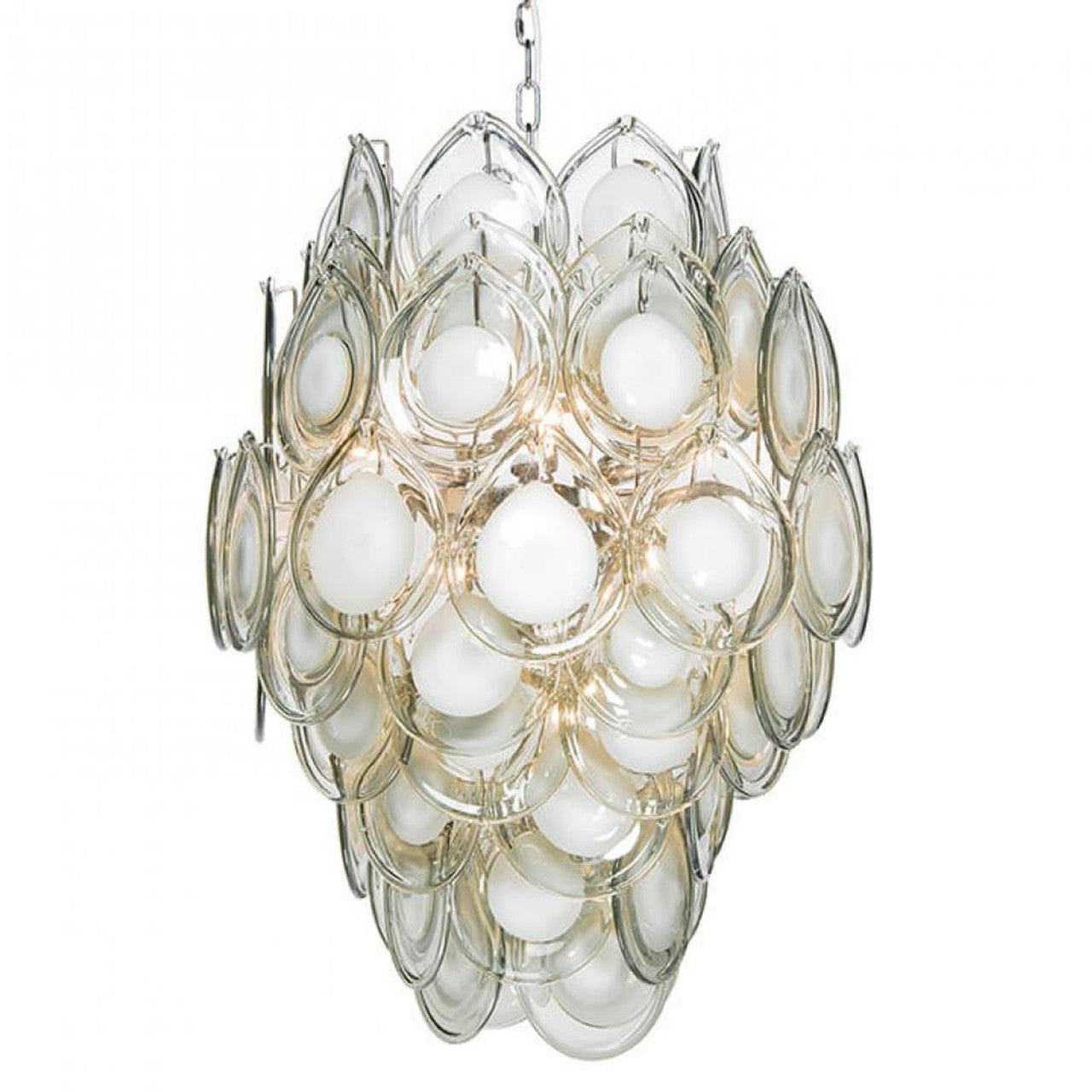 Natural Rattan Round chandelier - Vela Mist for dining room view 7