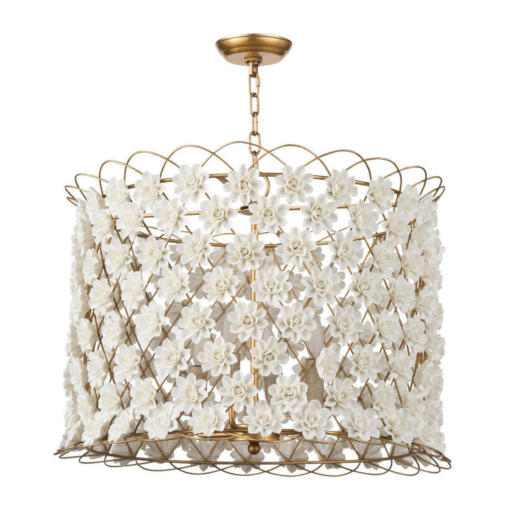 Malibu Chandelier, 6-Light, Blue, 37.5"H (16-1083BL 504X130)