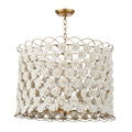 Malibu Chandelier, 6-Light, Blue, 37.5"H (16-1083BL 504X130)