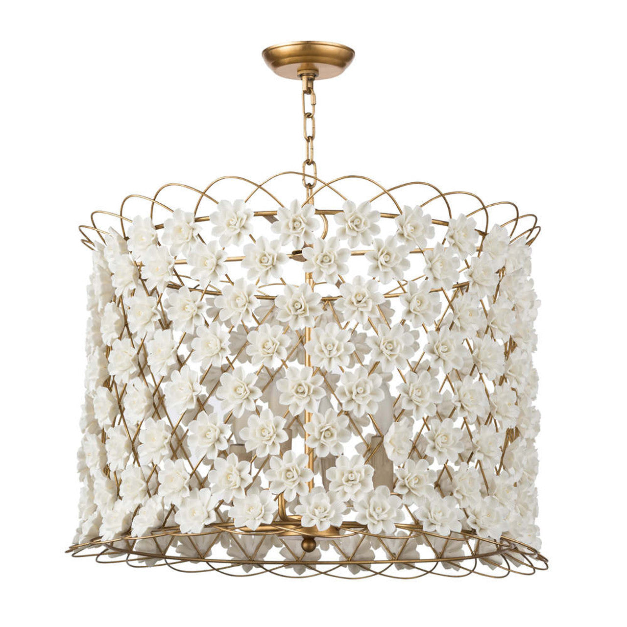Malibu Chandelier, 6-Light, Blue, 37.5"H (16-1083BL 504X130)