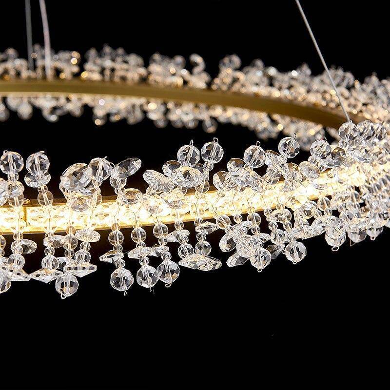 Clear Crystal Round chandelier - Juno Bay for dining room view 4