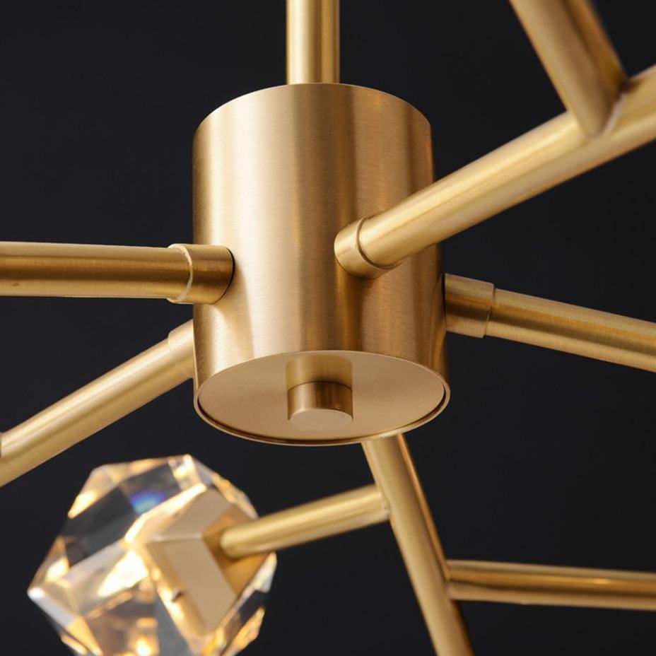 Clear Crystal Round chandelier - Celia Bay for dining room view 5