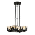 Bronze Alabaster chandelier - Viana Court for dining room view 1