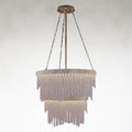 Gold Alabaster chandelier - Caro Stone for dining room view 1