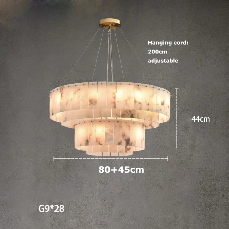 Brass Brass chandelier - Isla Bay for dining room view 6