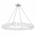 Clear Glass chandelier - Vesper Meadow for dining room view 1