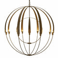 Silver Iron Candle chandelier - Oriel Harbor for dining room view 1