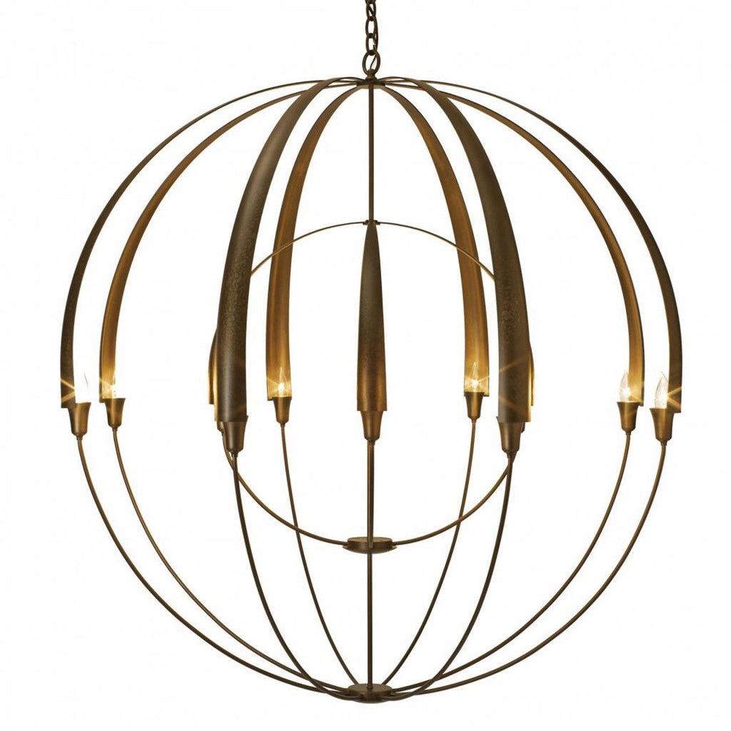 Gold Crystal Round chandelier - Noor Harbor for dining room view 2