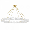Clear Glass chandelier - Ansel Meadow for dining room view 1