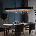 Black Crystal chandelier - Soren Lane for dining room view 1
