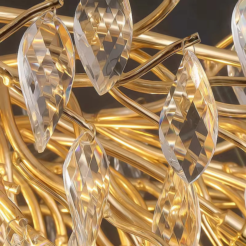 Clear Crystal chandelier - Fiora Court for dining room view 6
