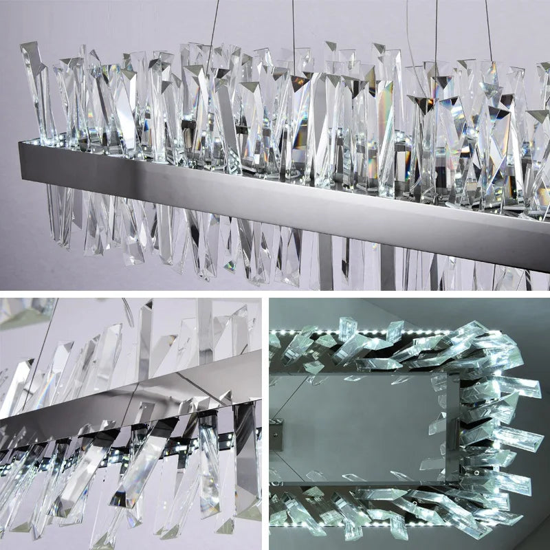 Clear Crystal chandelier - Maren Court for dining room view 5