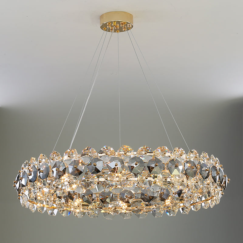 Clear Crystal chandelier - Petra Court for dining room view 3