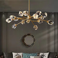 Clear Crystal Round chandelier - Celia Bay for dining room view 1