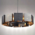 Steel Round chandelier - Ivara Bay for dining room view 1