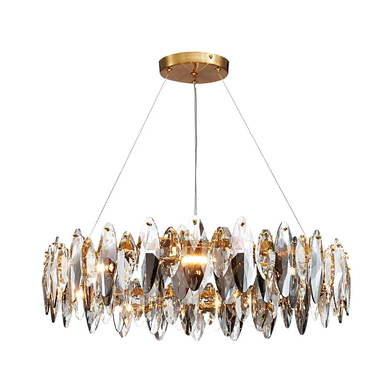 Gold Crystal chandelier - Pavia House for dining room view 9