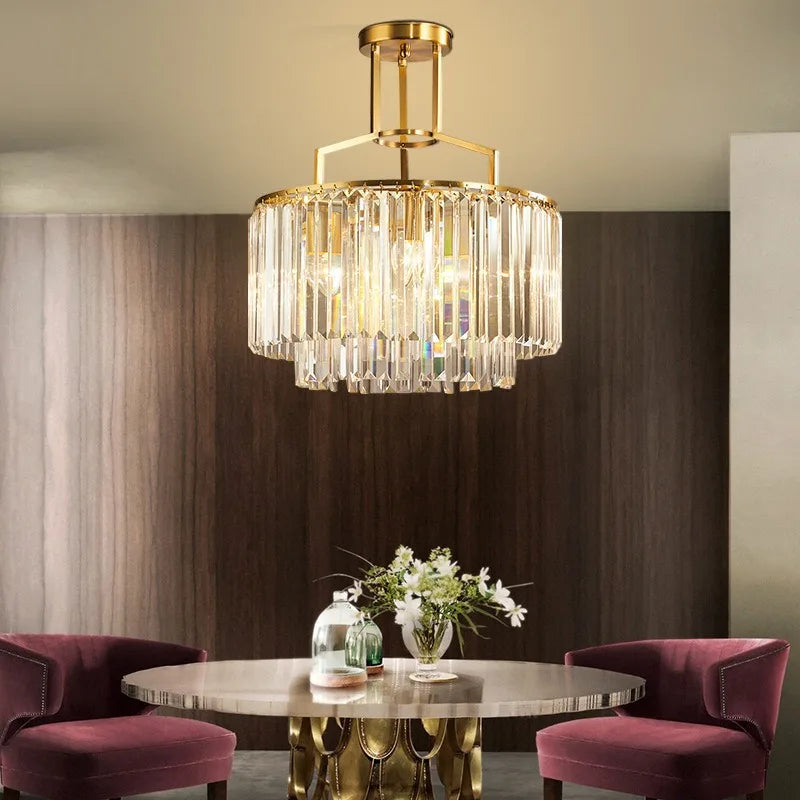 Clear Crystal Chandelier - Noor Bay | Tianguang Chandelier