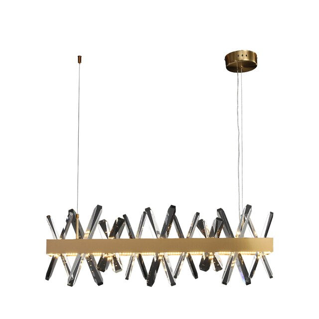 Clear Crystal chandelier - Celia Court for dining room view 8