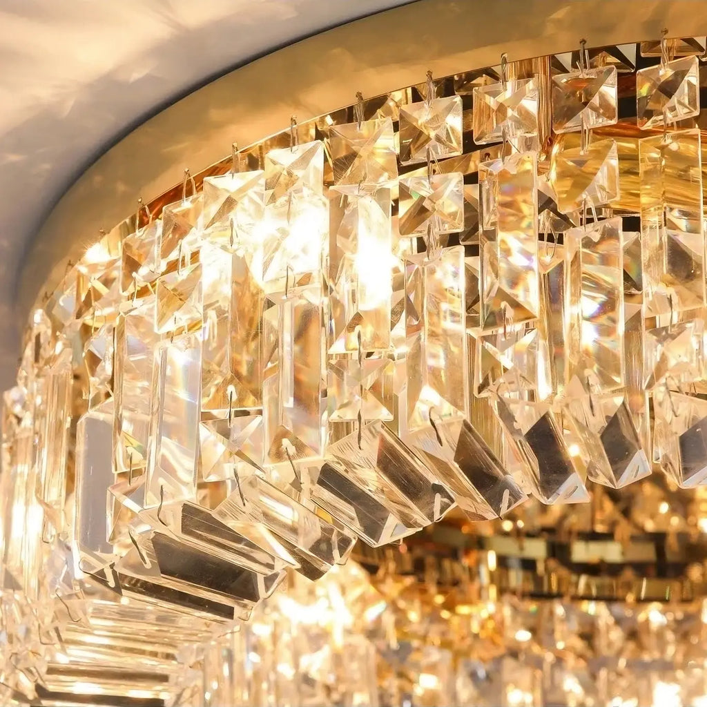 Clear Crystal chandelier - Keira House for dining room view 2