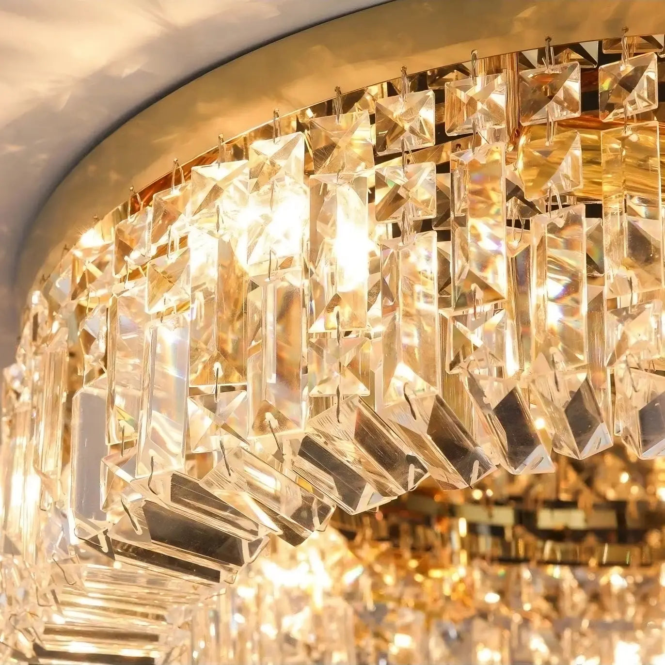 Clear Crystal chandelier - Keira House for dining room view 2