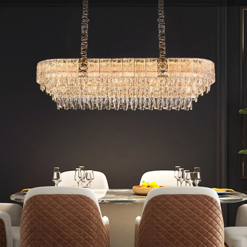Clear Crystal chandelier - Arden Lane for dining room view 1