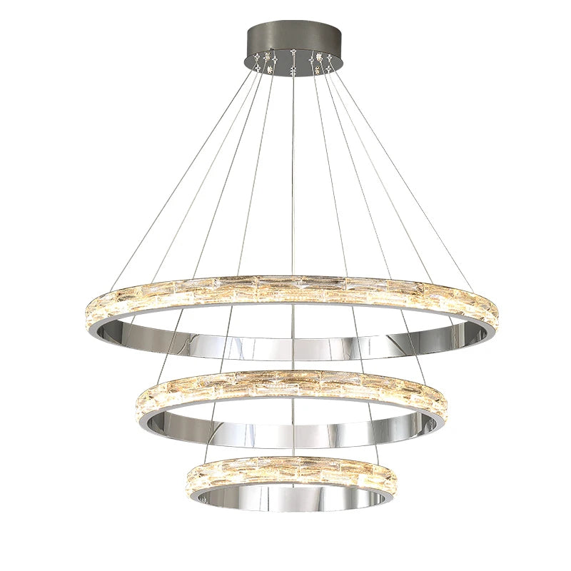 Clear Crystal Round chandelier - Oriel Bay for dining room view 9