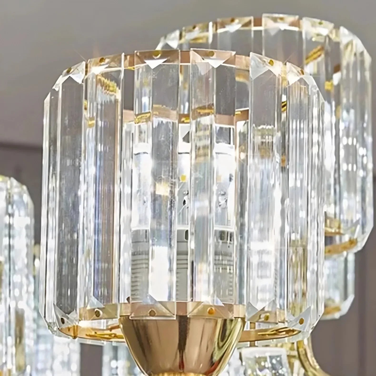 White Crystal chandelier - Winslow House for dining room view 7