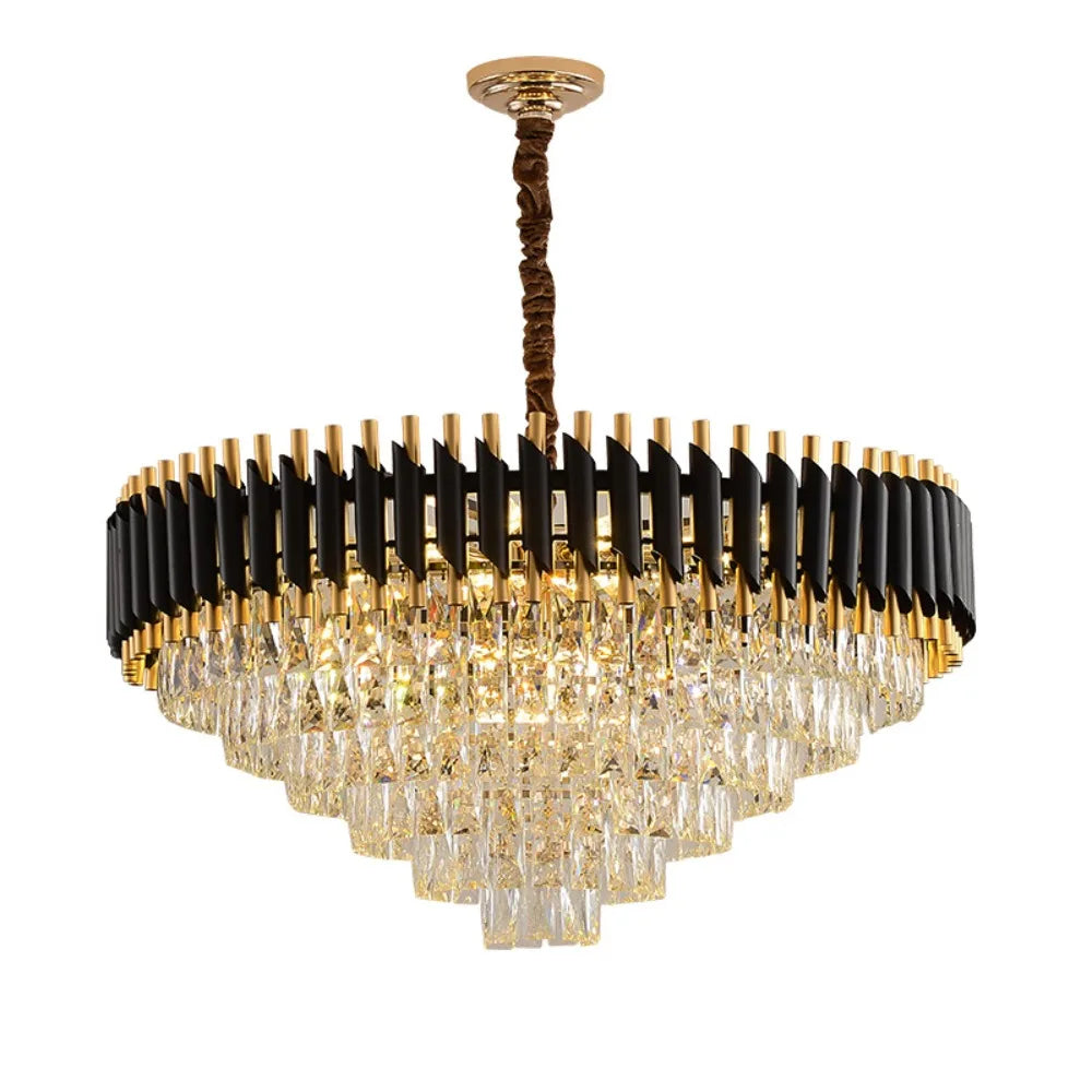 Crystal Round chandelier - Tessa House for dining room view 11