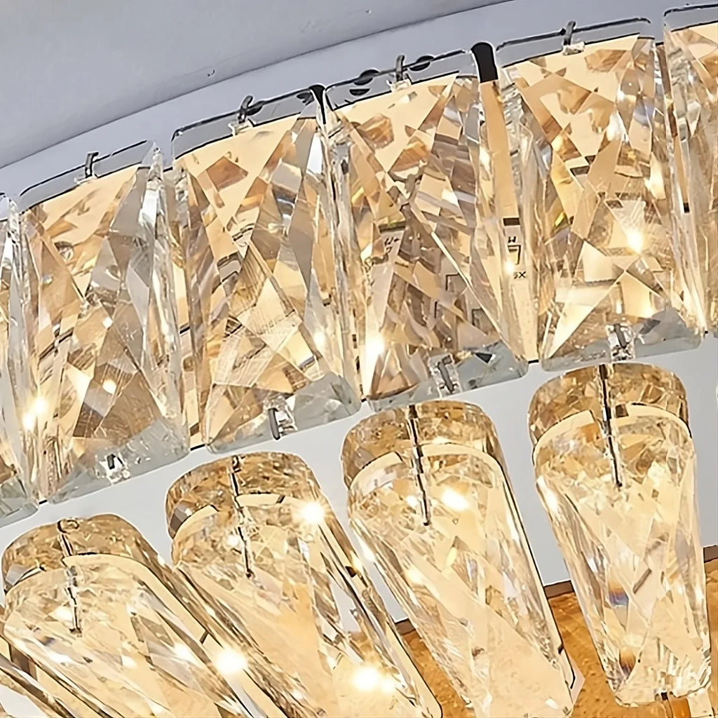 White Crystal chandelier - Jessa Bay for dining room view 6