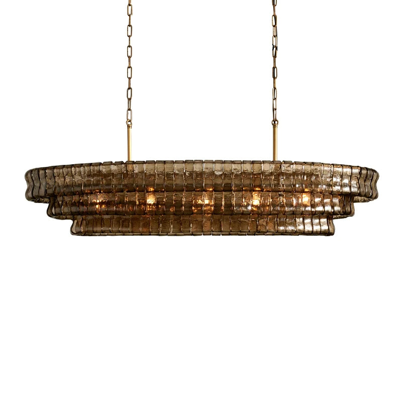 White Crystal chandelier - Mira Arc for dining room view 10