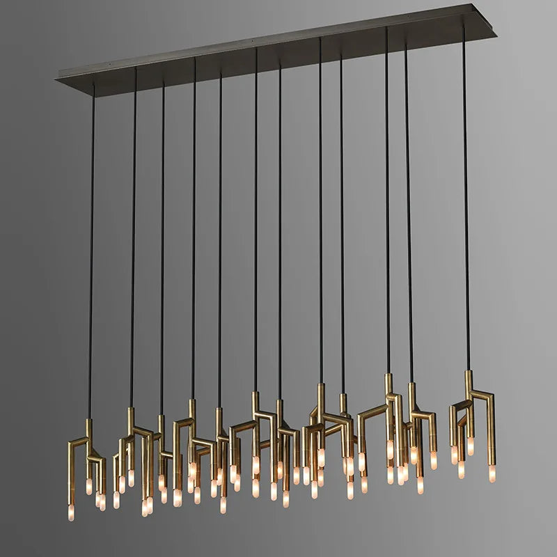 Steel chandelier - Ion Lane for dining room view 1