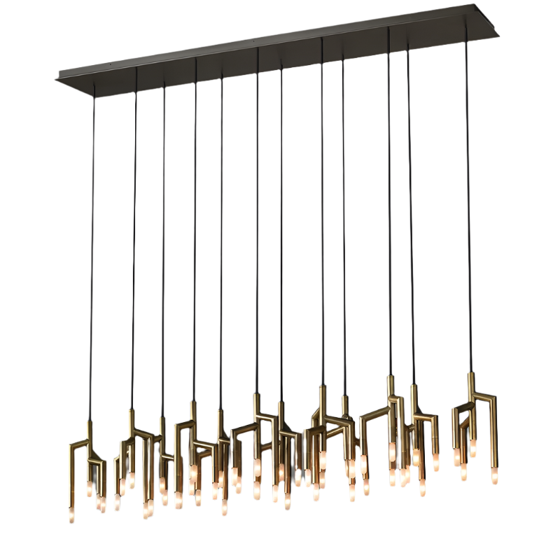 Steel chandelier - Ion Lane for dining room view 6