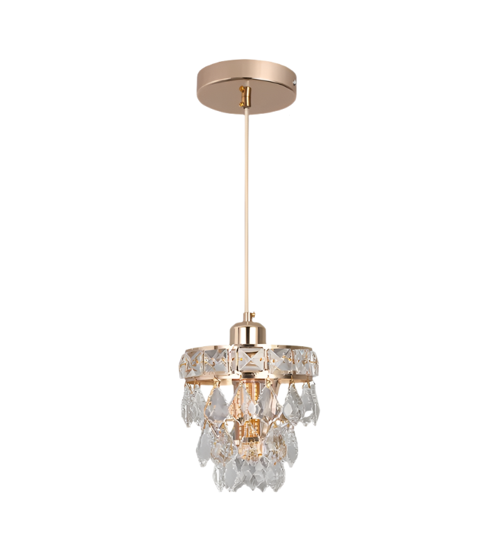 Clear Crystal Linear chandelier - Milan House for dining room view 6