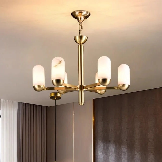 Brass Brass chandelier - Thalia House for dining room view 10