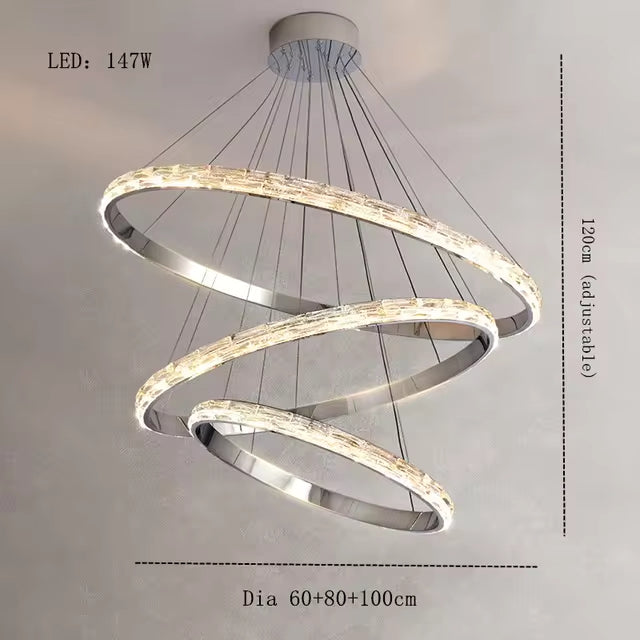 Clear Crystal Round chandelier - Oriel Bay for dining room view 8