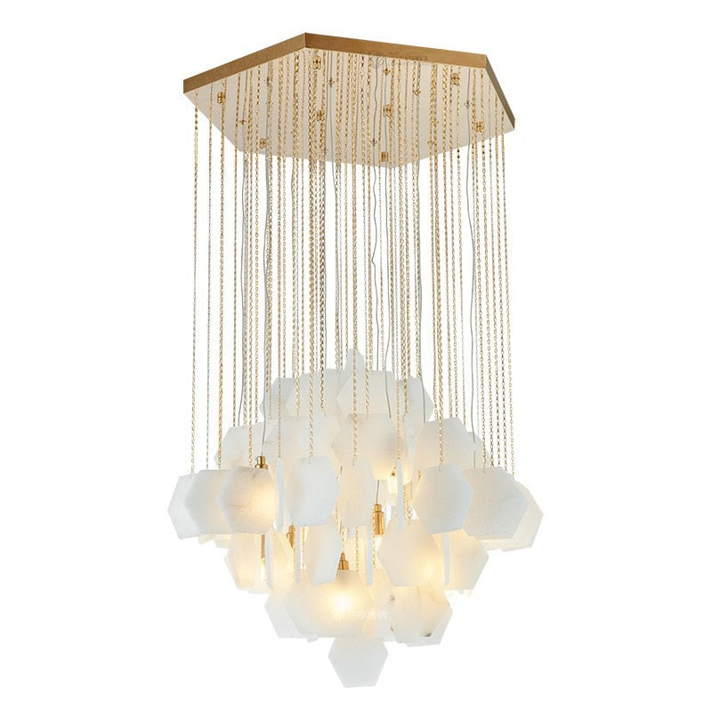 Brass Brass chandelier - Junia House for dining room view 8