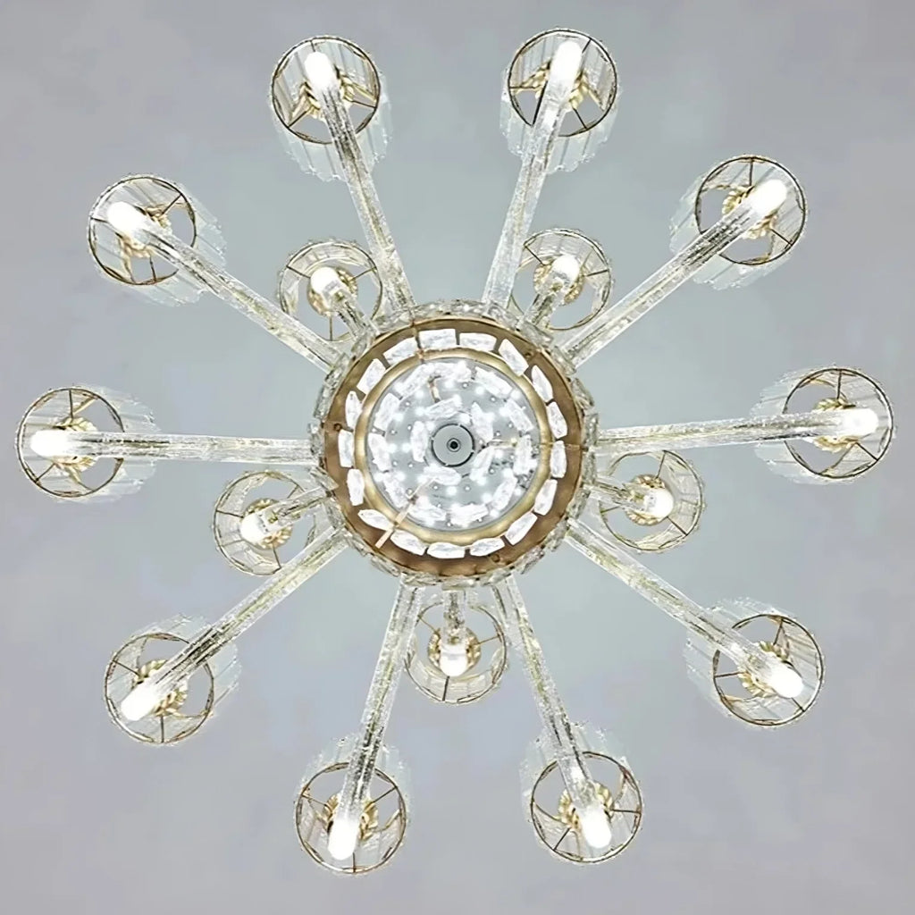 White Crystal chandelier - Winslow House for dining room view 6