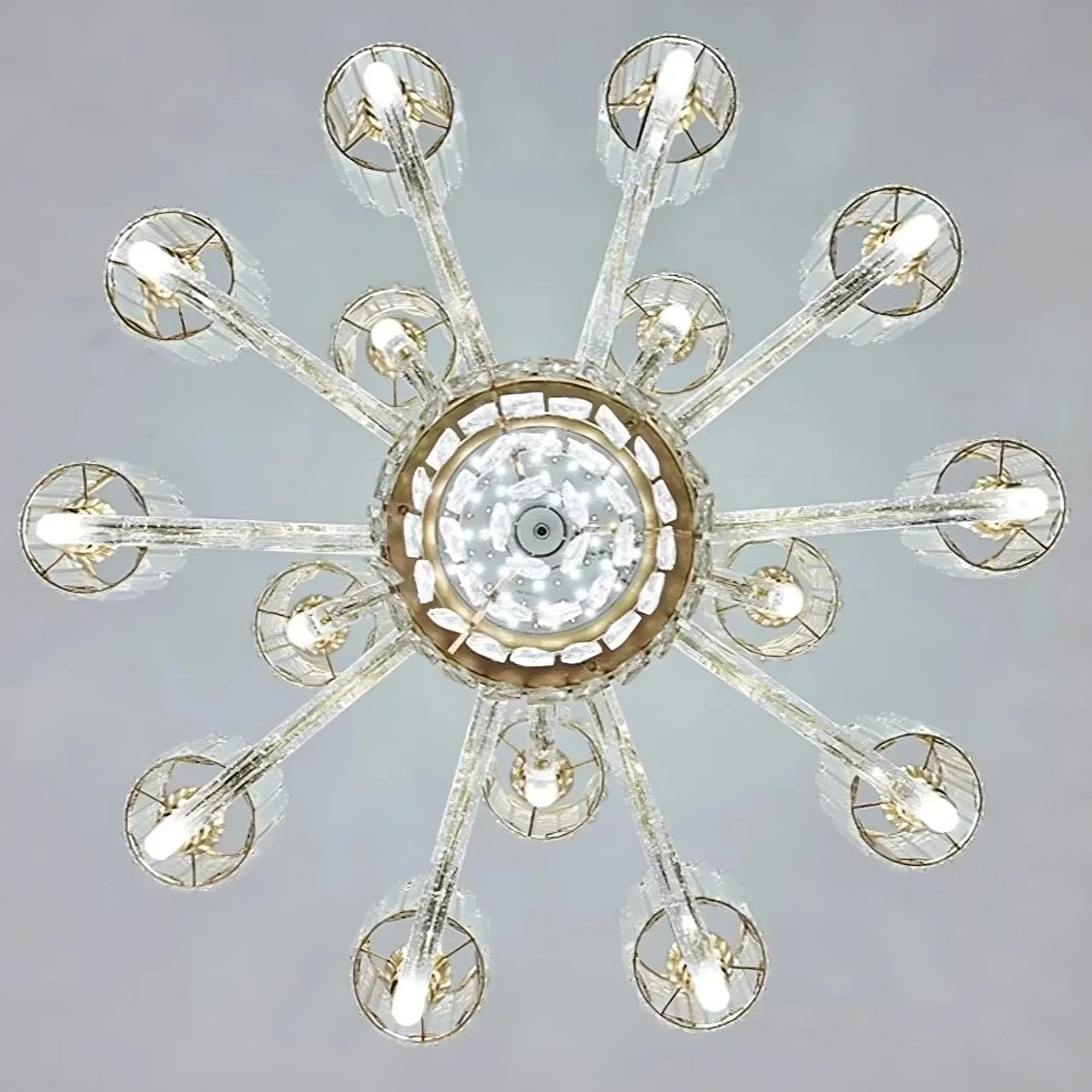 White Crystal chandelier - Winslow House for dining room view 6