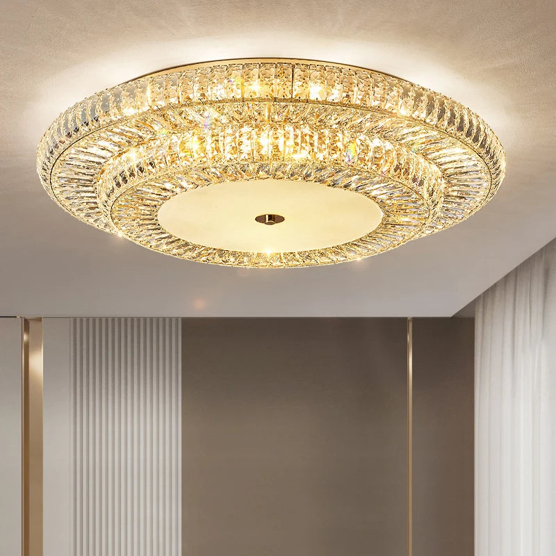 Clear Crystal chandelier - Celeste Bay for dining room view 1